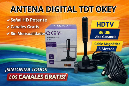 Antena TDT HDTV 36 dBi 5M