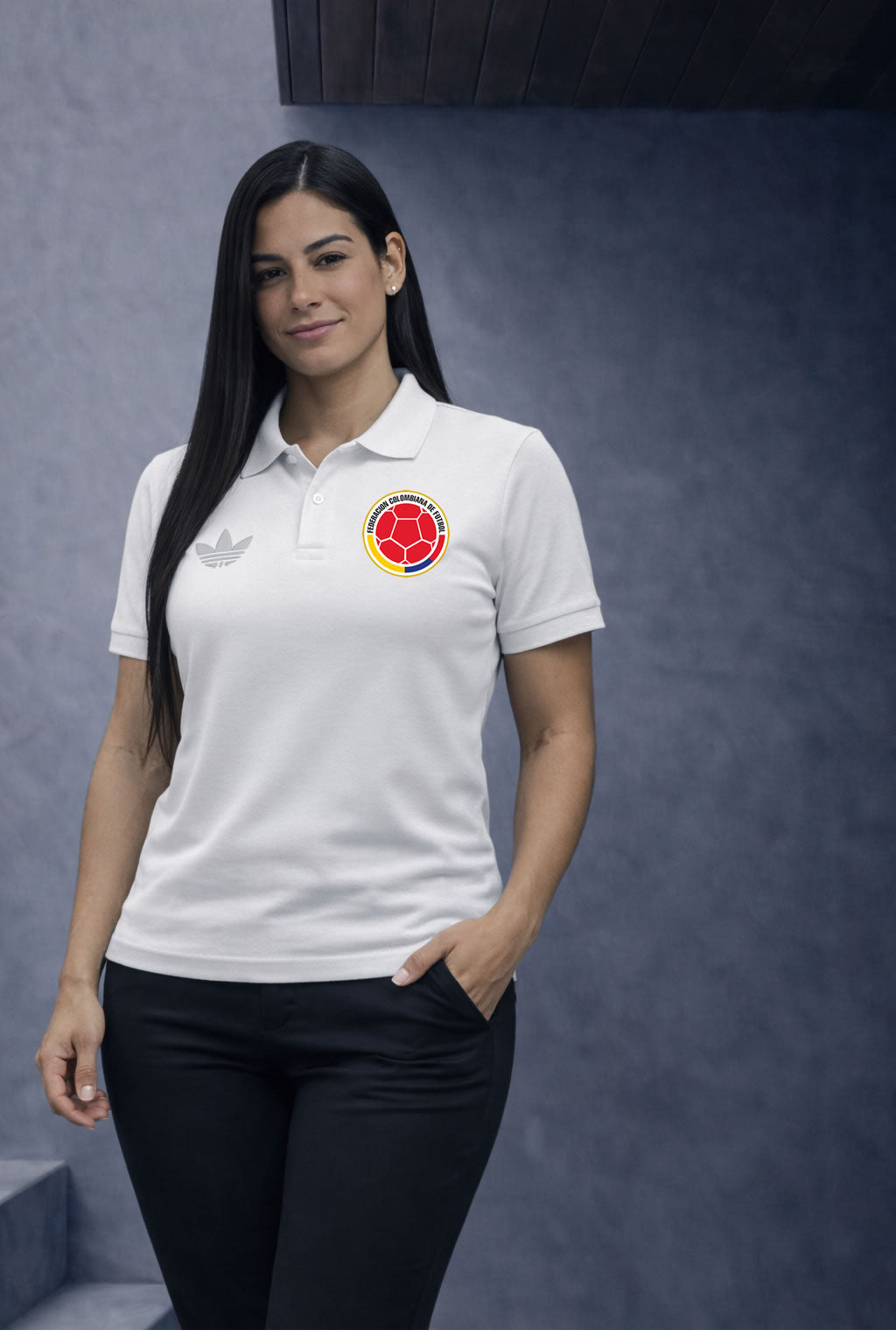 Camiseta Polo Selección Colombia Mujer Premium 🇨🇴