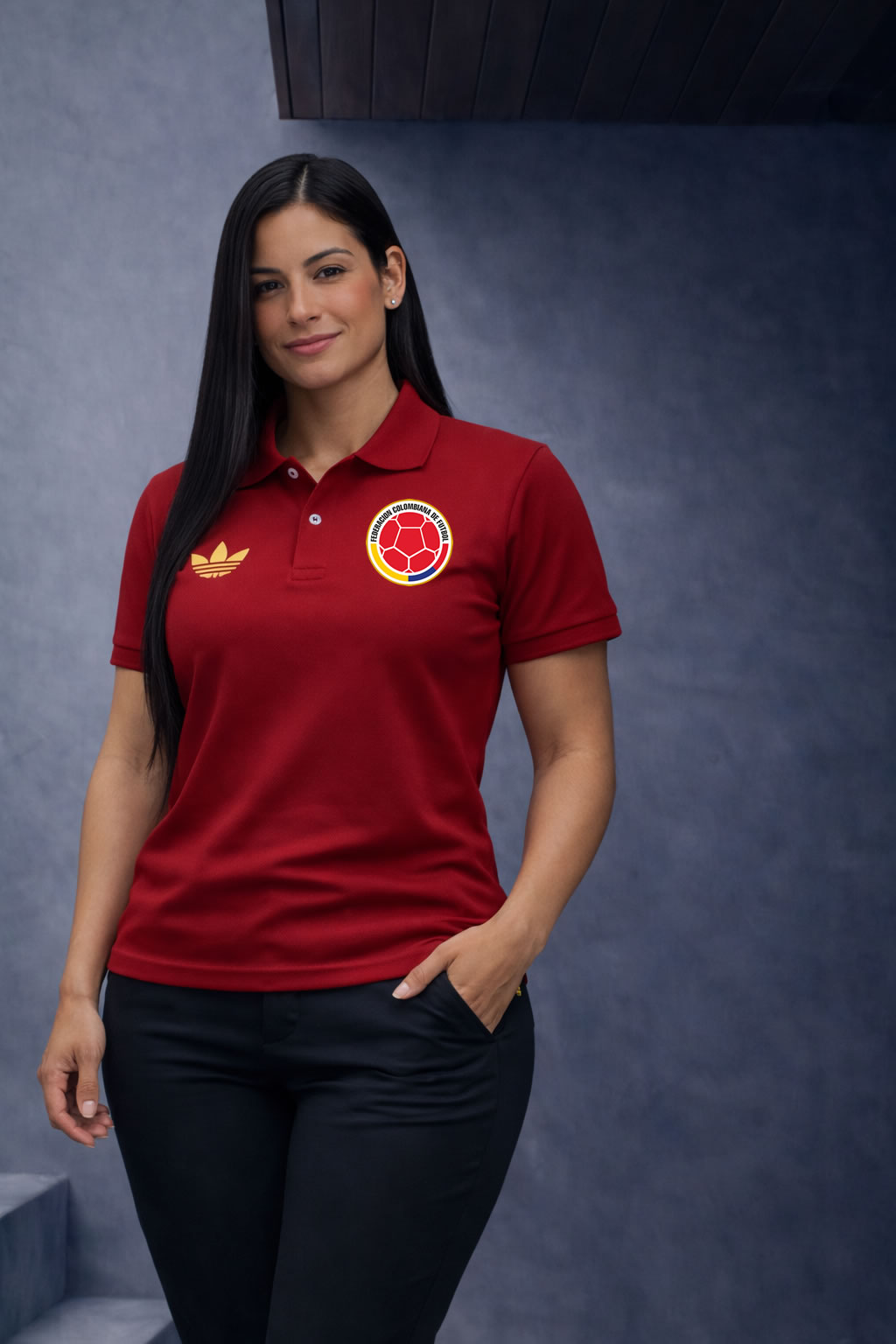 Camiseta Polo Selección Colombia Mujer Premium 🇨🇴