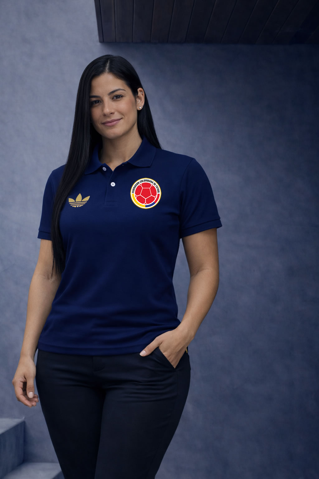 Camiseta Polo Selección Colombia Mujer Premium 🇨🇴