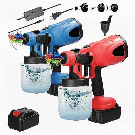 pistola de pintura recargable inalámbrica